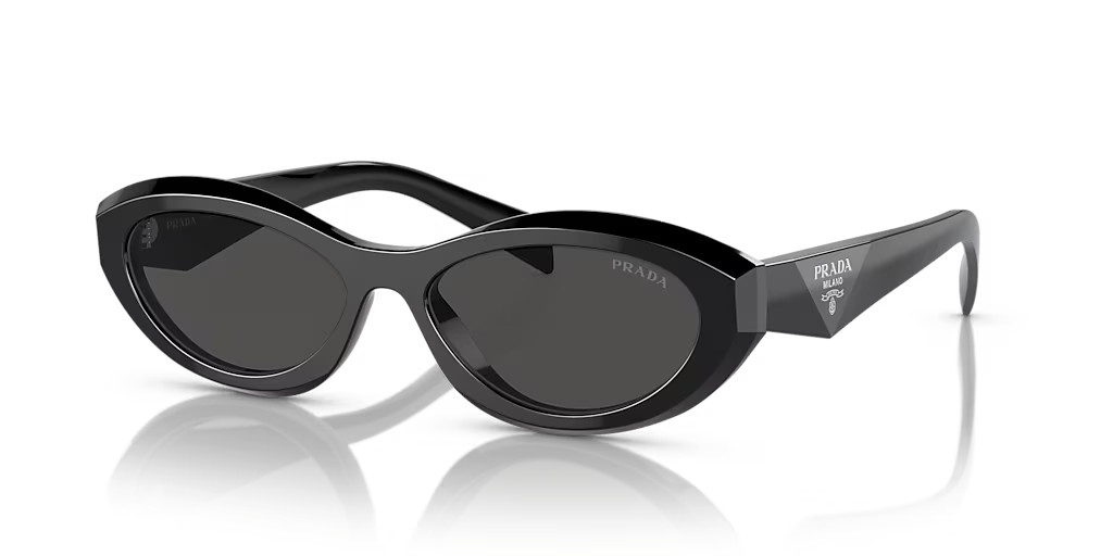 PRADA PR 26ZS 16K08Z Black Dark Grey Women's 55 mm Sunglasses
