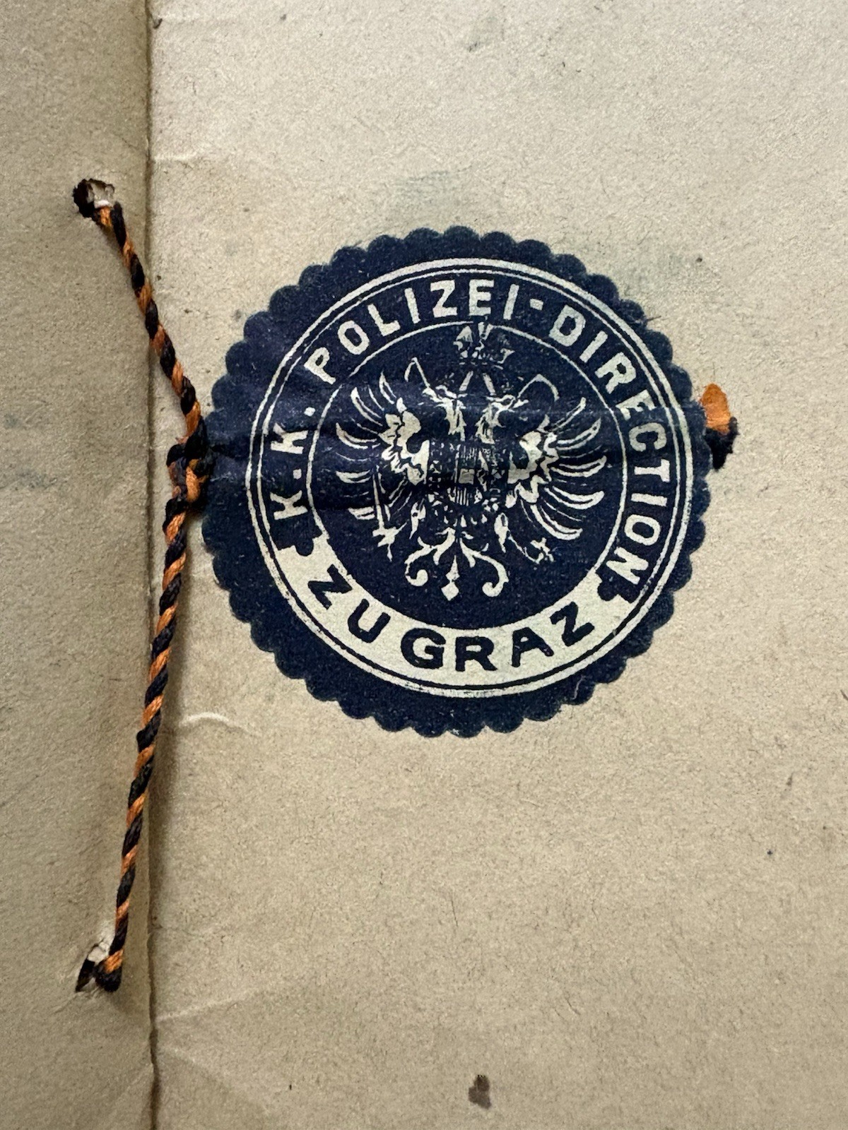 Antique Vintage Expired Austrian Hungarian Empire Documents 1910s Expired Visas