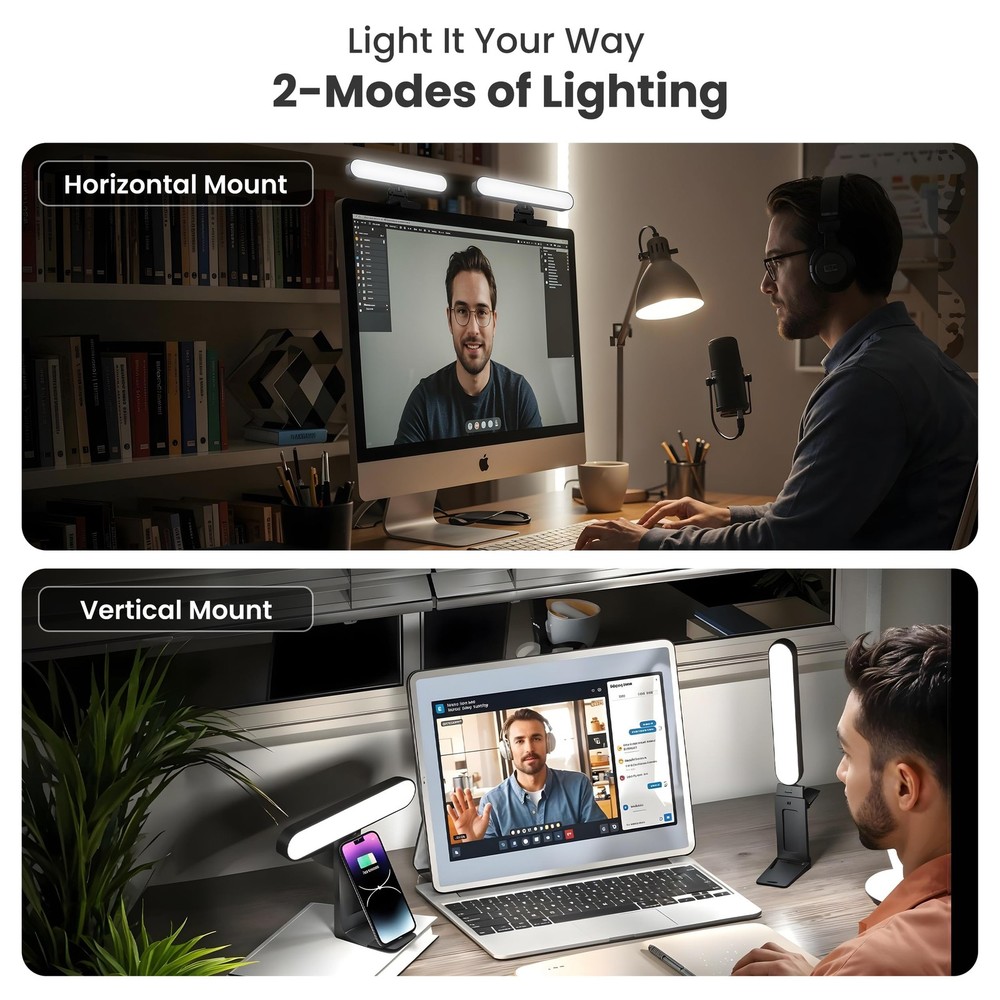 Monitor Light Bar for Computer & Laptop – Remote&Touch Control, Streaming Vid...