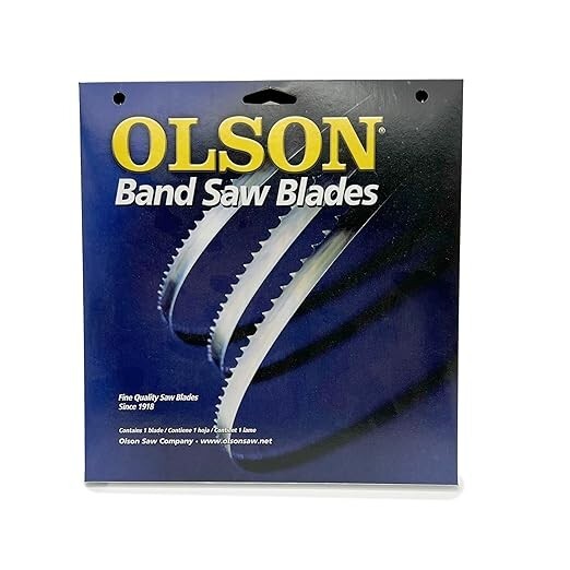 Olson HB71764DB Hard Back 64-1/2" x 1/2" 14 TPI Wavy Raker Band Saw Blade