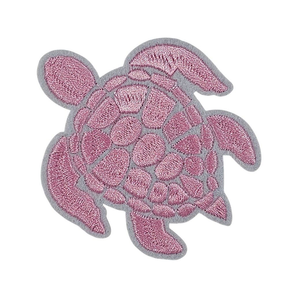 Pink Sea Turtle - Embroidered Patch