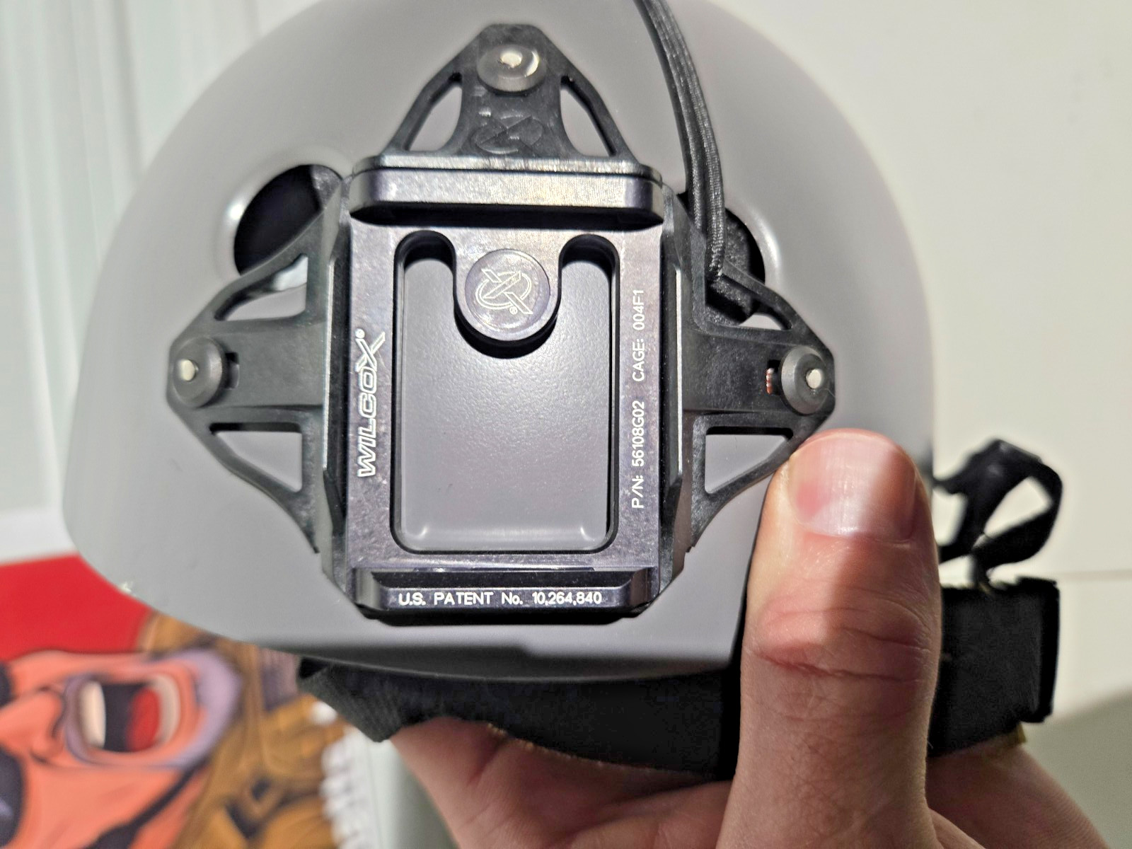 Custom Delta Force Style Bump Helmet - Pro Tec Low Pro Base Small OD Grey