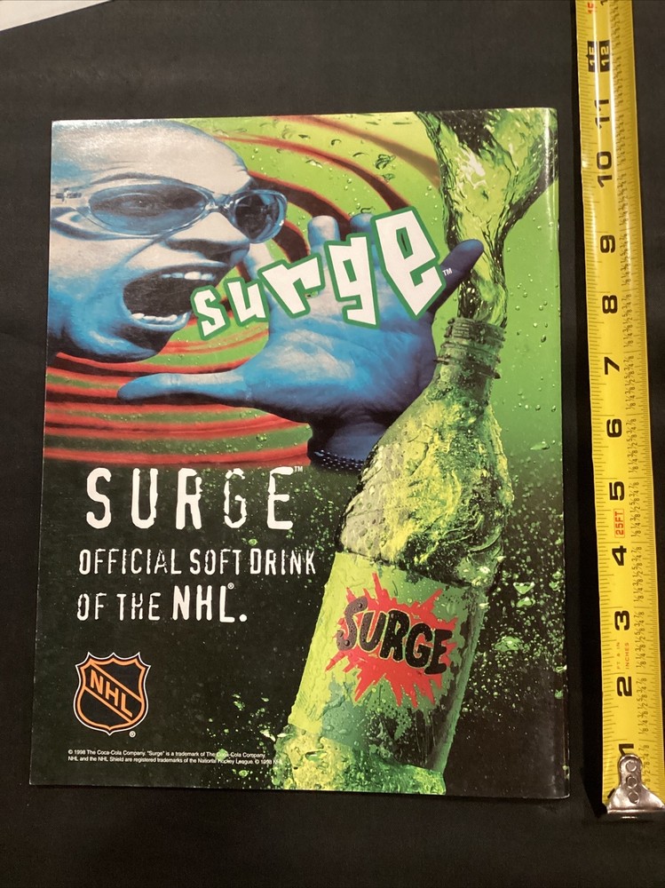 1999 Cincinnati Cyclones v Indianapolis Ice Hockey Program & Insert