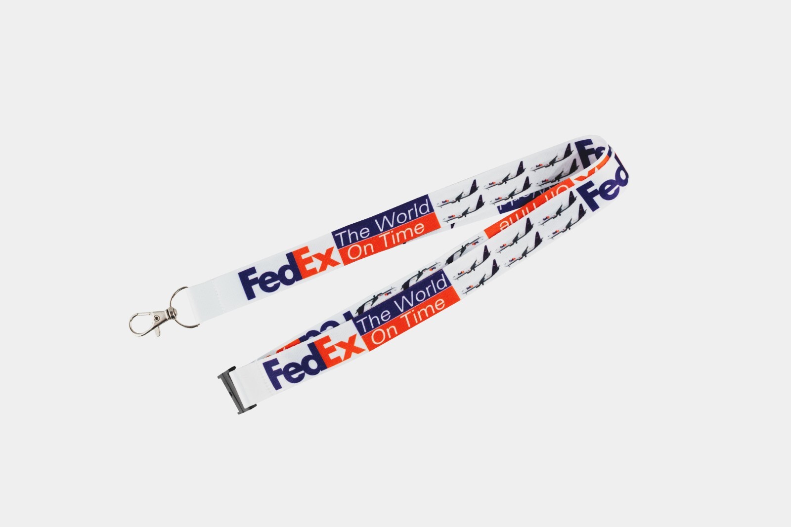FedEx Federal Express Official Lanyard Neck Strap ID Badge Holder - Made in USA