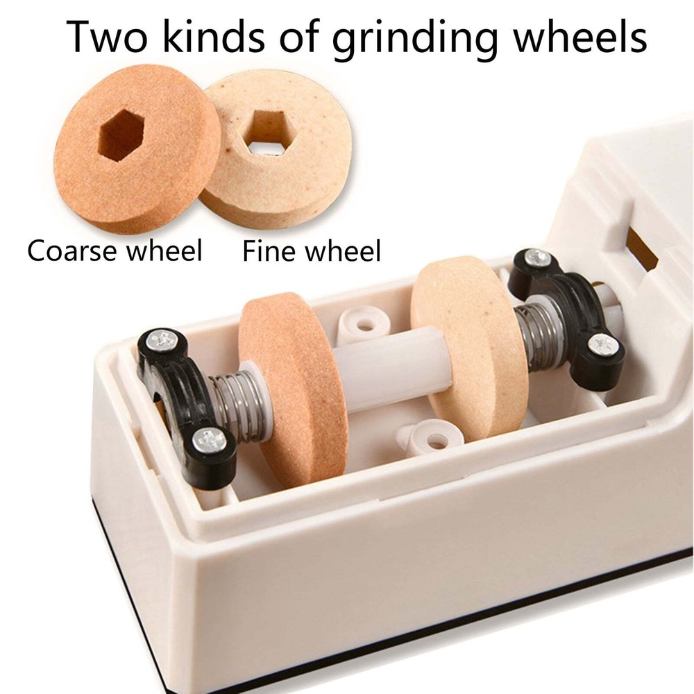 USB Electric Knife Sharpener 3 Stage Kitchen Sharpening Stone Grinder Scissors