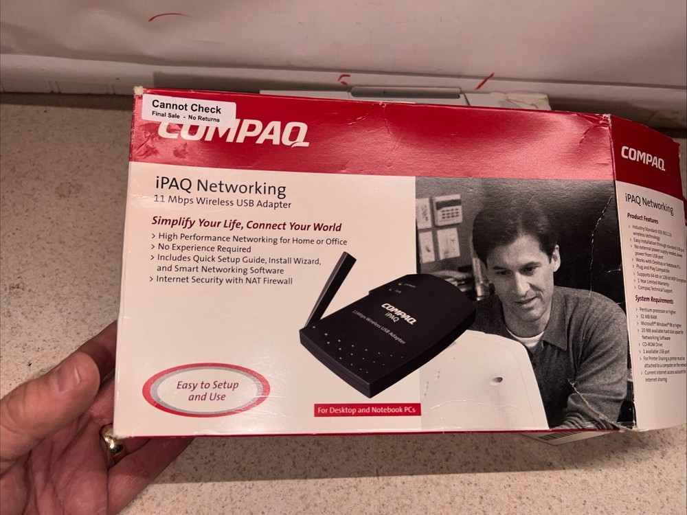 Compaq iPAC Networking 11 Mbps Wireless USB Adapter UNTESTED