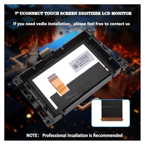 New Replacement 7" Uconnect LCD Display with Bracke LCD 7 Jeep LCD with Bracket