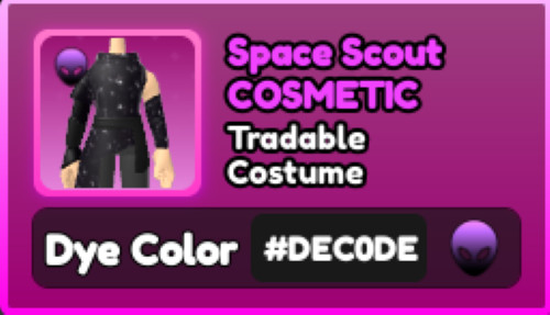 World Zero WZ - COSMETICS - #DEC0DE - ACCESSORY - COSTUME