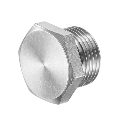 -Pack Outer Hex Head Thread Pipe Plug Fitting Male 304 Stainless M20x1.5mm 1
