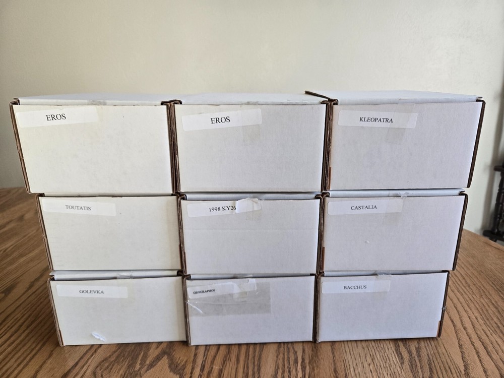 9 Asteroid scale models designed by Jet Propulsion Laboratory 8 small & 1 large