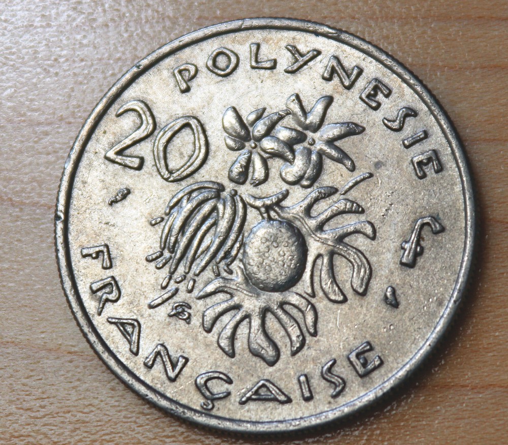 1967 French Polynesia 20 Francs