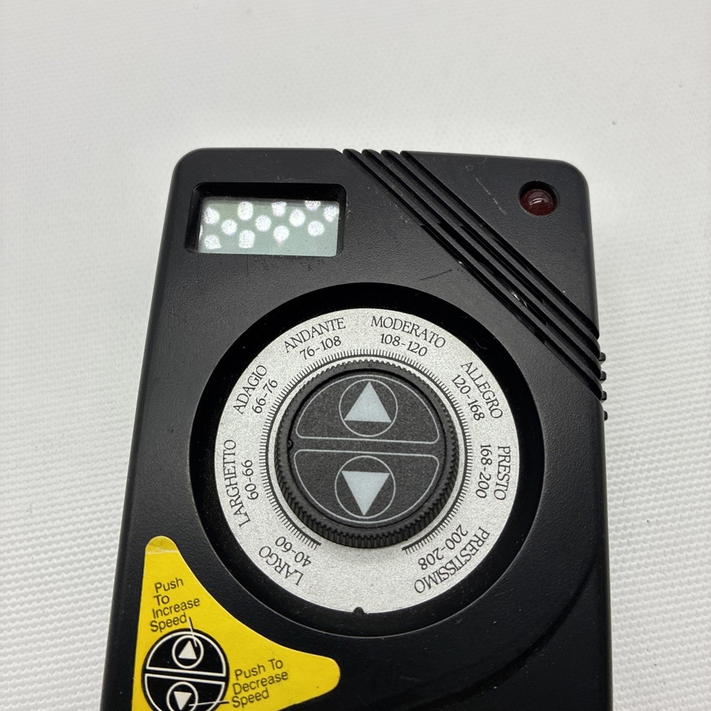 Qwik Time Electronic Quartz Metronome 1995 Tested Works (needs batteries)