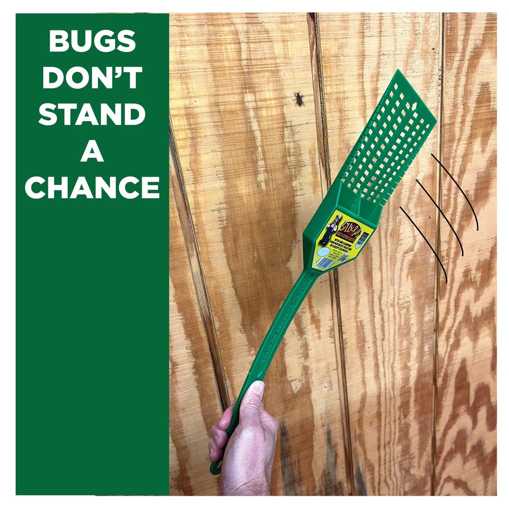 Multi-Purpose Heavy Duty Fly Swatter - 2 Pack - Fly Swatter with Bug Scooping...