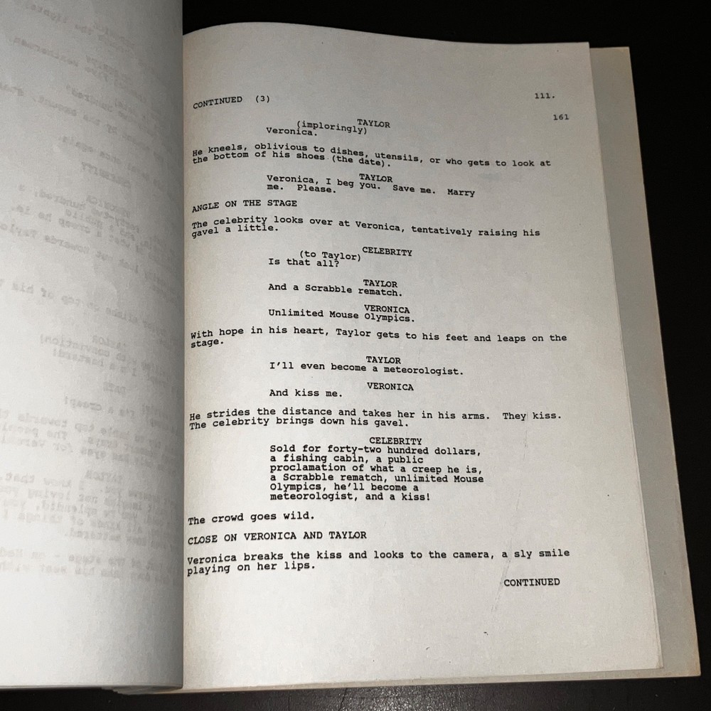 WORTH WINNING (3/1/88) Mark Harmon / Production Script w/Notes / Fox Covers +COA