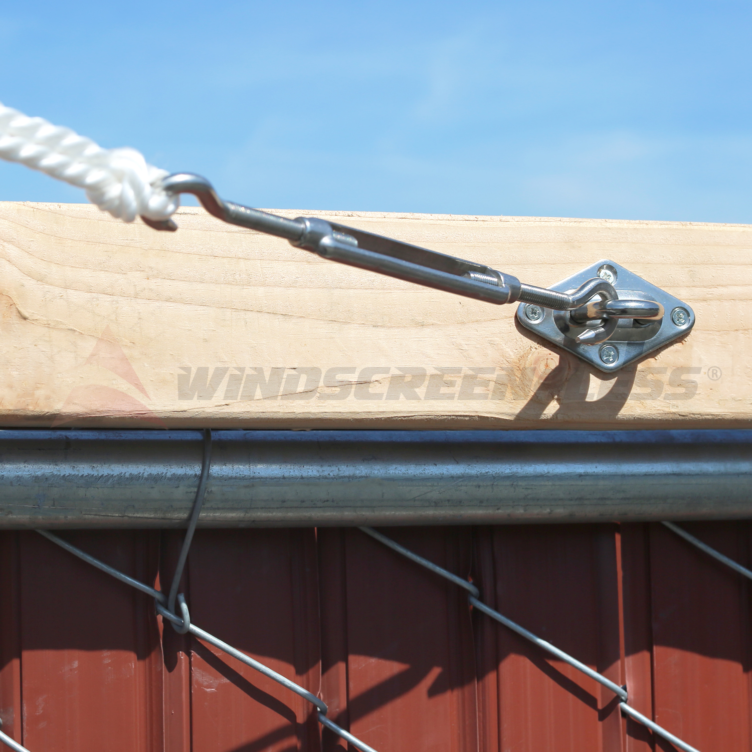 6-Inch Rectangle Sun Shade Sail Stainless Steel Hardware Kit