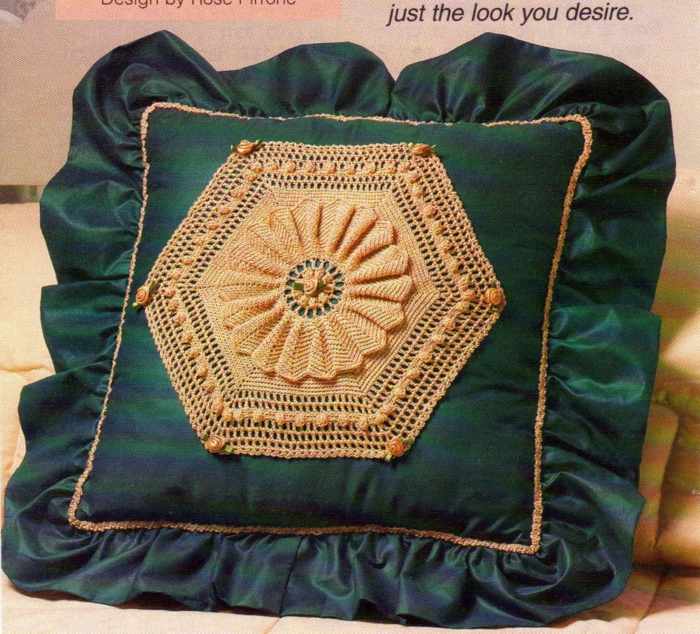 ELEGANT Doily Pillow/CROCHET PATTERN INSTRUCTIONS ONLY