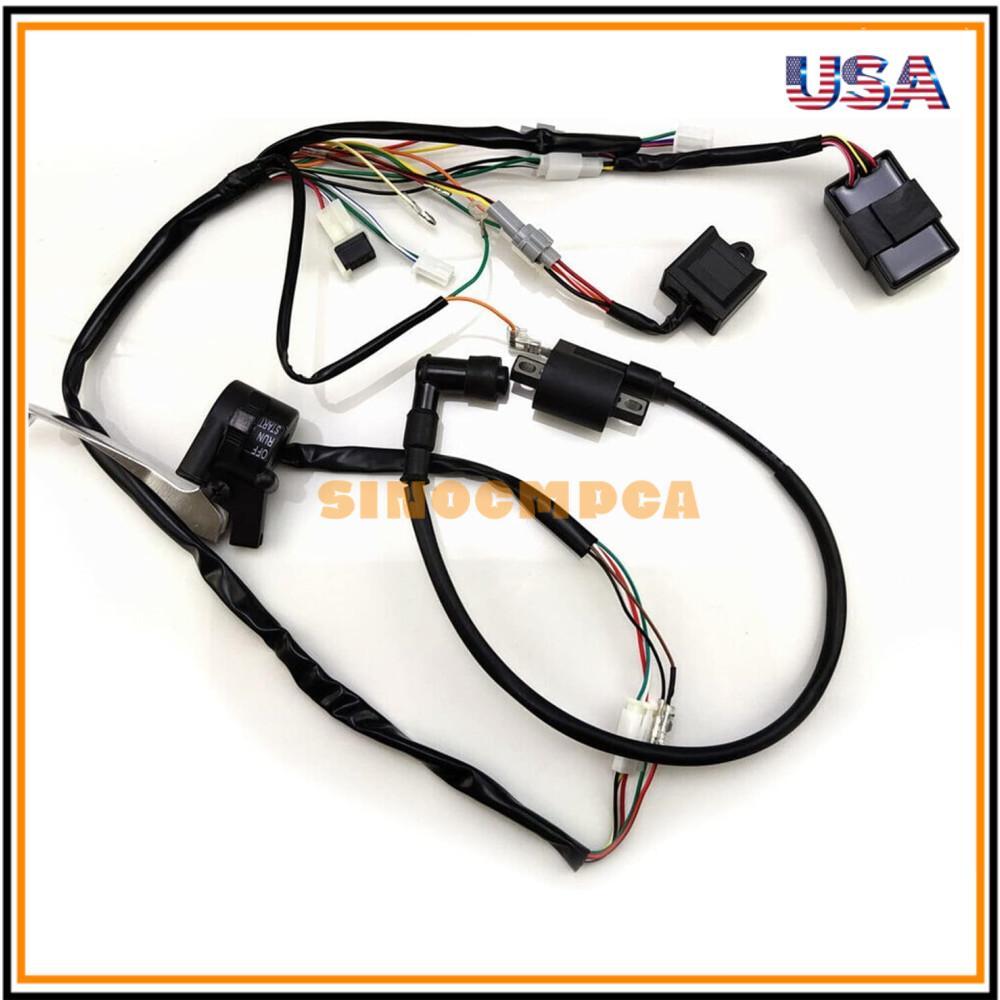 Wiring Harness IGNITION CDI CONTROL UNIT COIL SWITCH For YAMAHA PW50 PY50