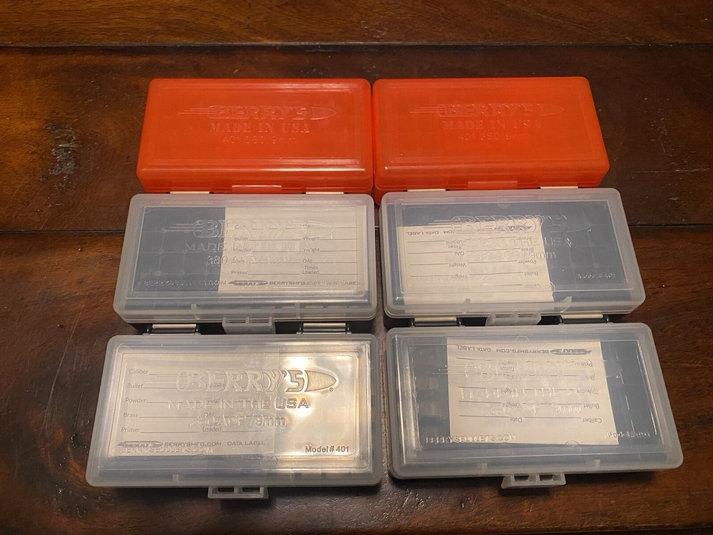 (6) Berry’s 50rd Ammo Boxes # 401
