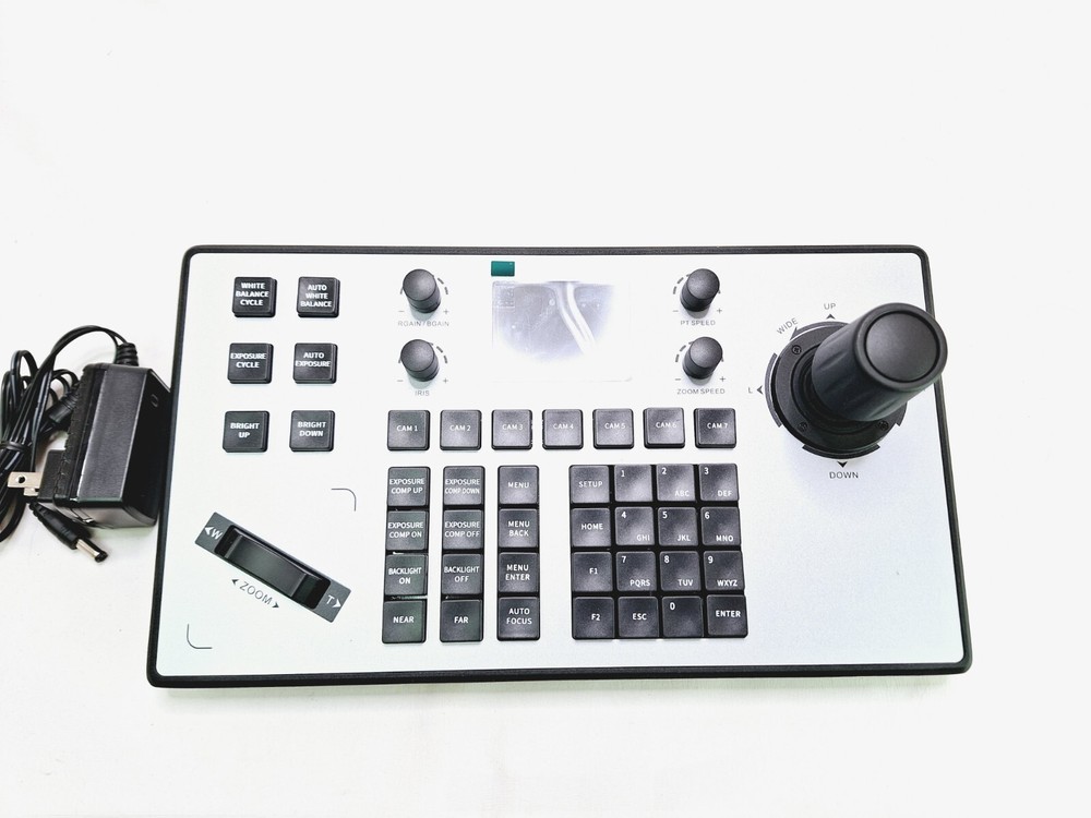 PTZ Camera Controller (Pan/Tilt/Zoom) Keyboard For PTZ Visca Pelco Camera READ