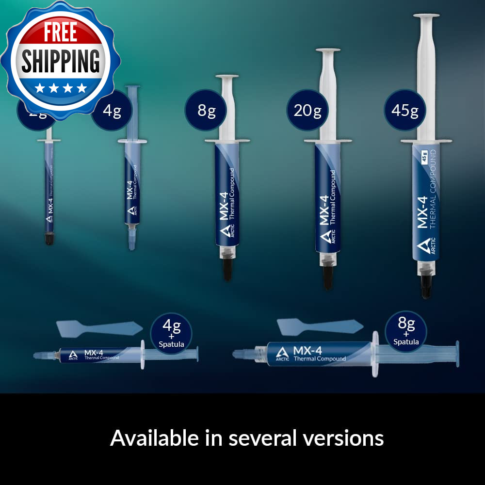 MX-4 (Incl Spatula 4 G) Premium Performance Thermal Paste for All Processors...