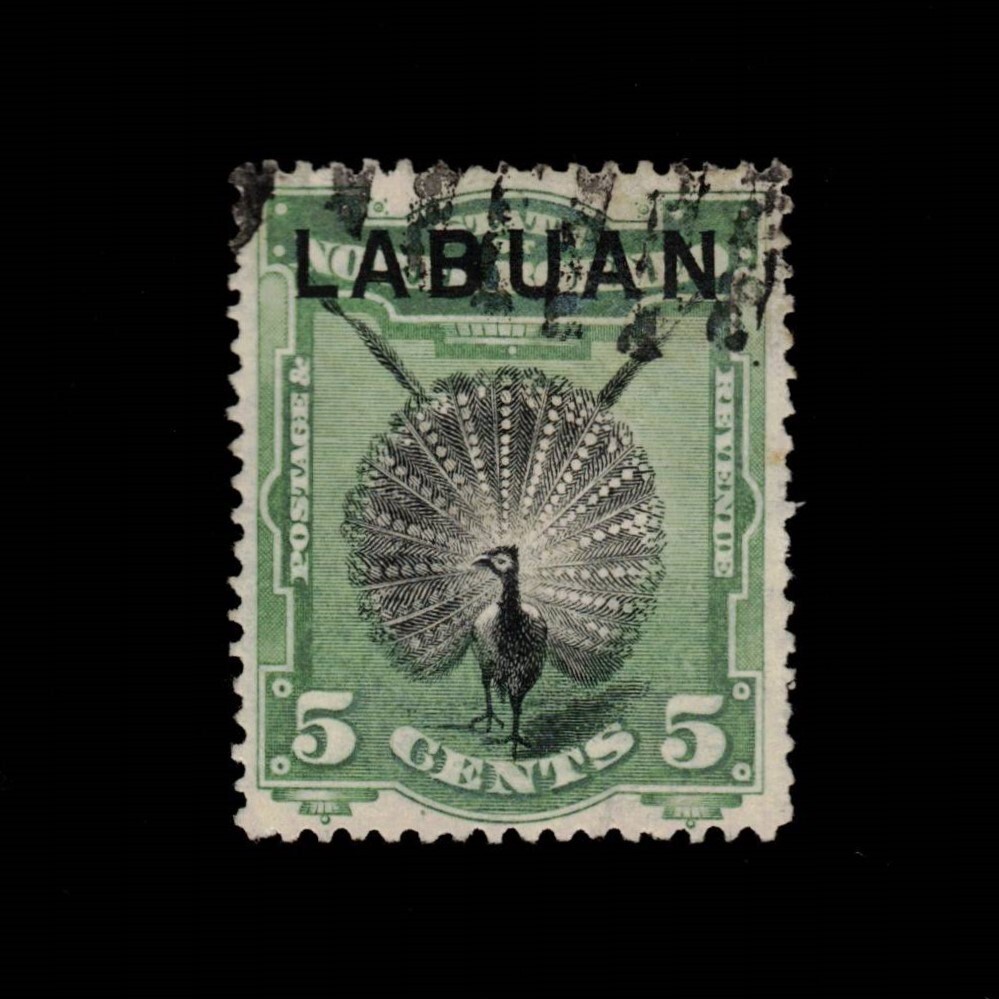 Labuan, Scott 52, Malayan Pheasant, 1894, used, 107396