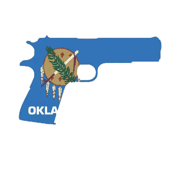 Oklahoma Flag 1911 Sticker Decal