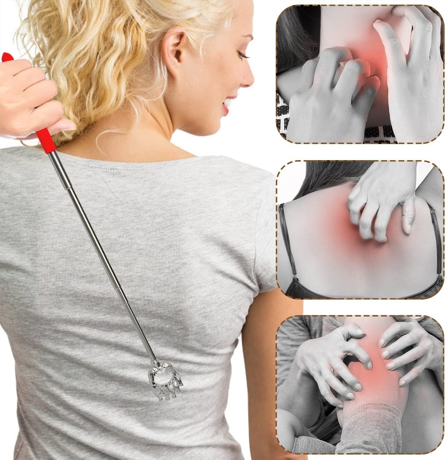 3 Pack Metal Back Scratcher Back Extendable Massager Bear Claw Telescopic New