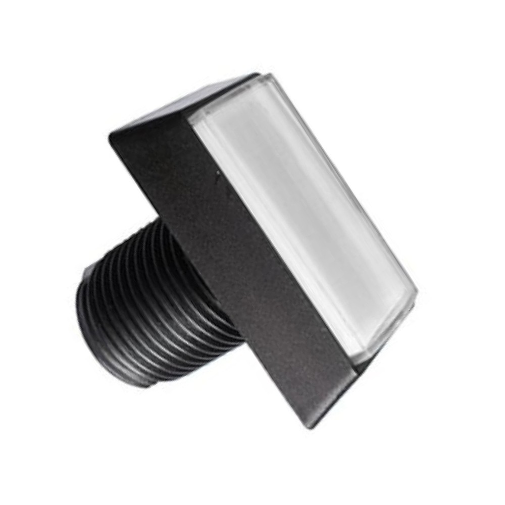 1Pc White Arcade Square Rectangle Buttons LED Push Illumilated w/h Microswitch-