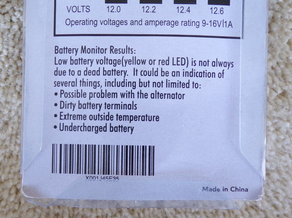 Digital Car Battery Voltmeter LCD Display @h20