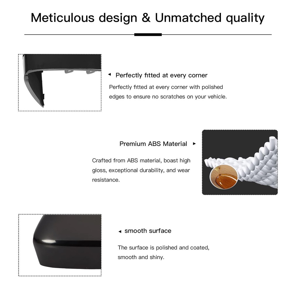 TKPUFR Left Driver Side Mirror Cover Cap Compatible with VW