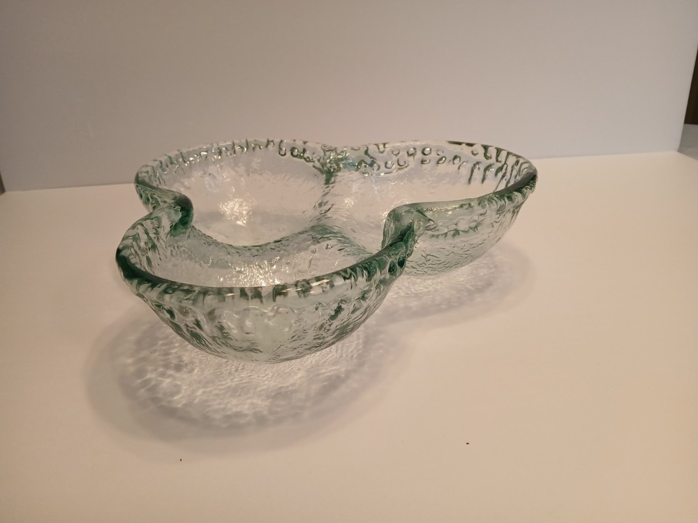 MCM GREEN GLASS DISH