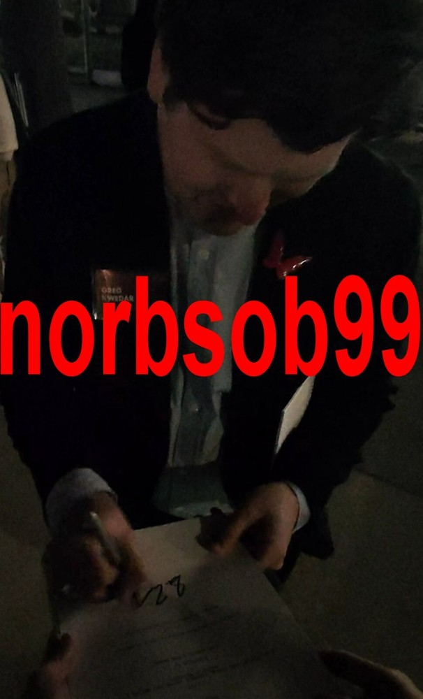 GREG KWEDAR CLINT BENTLEY SIGNED AUTOGRAPH SING SING SCRIPT w/EXACT PROOF & COA