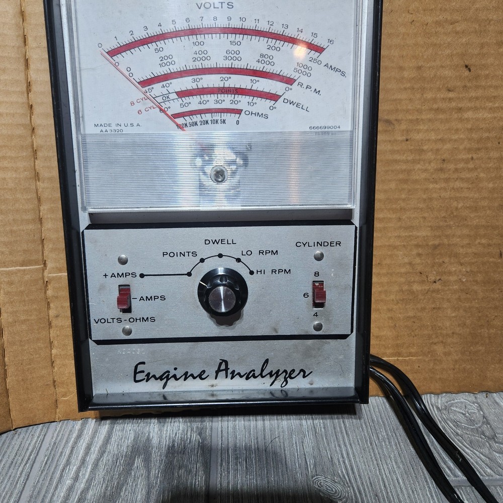 Wards Riverside Solid State Electronic 61-9604 Engine Analyzer UNTESTED VTG USA