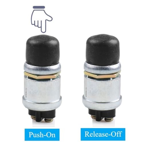 Engine Start Push Button Switch 12V 50A Waterproof Heavy Duty Momentary Push