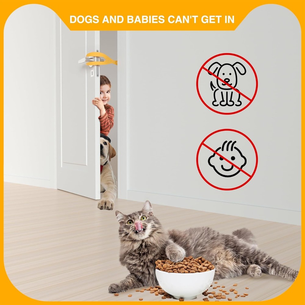 2Pcs Adjustable Cat Door Holder Latch Strap for Cats Easy Install