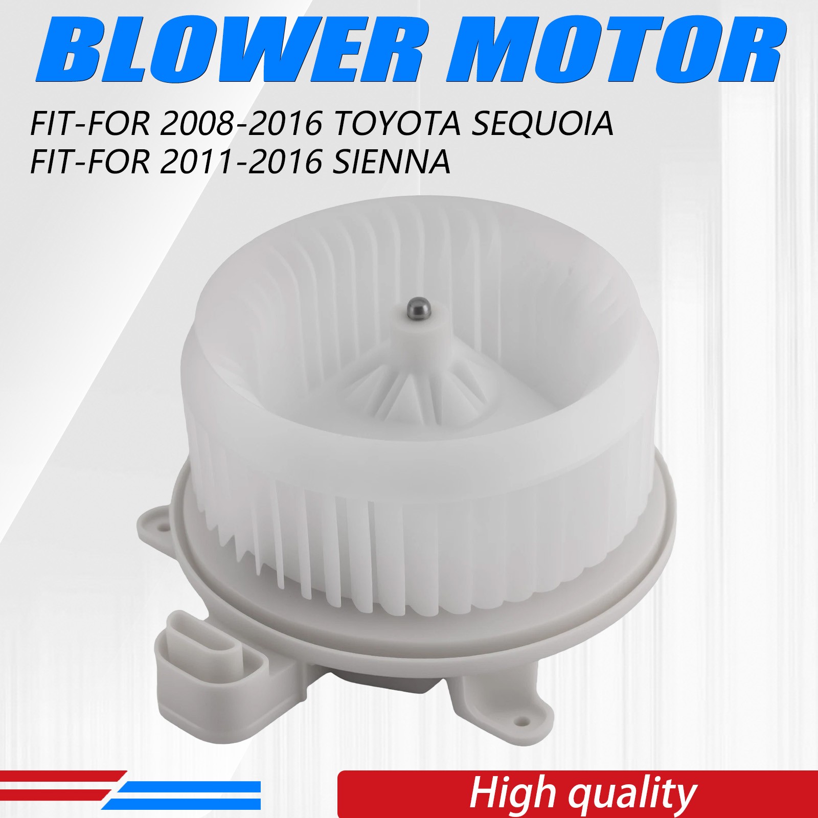 HVAC Heater Blower Motor w/Fan For 2011-2017 Toyota Sienna/Sequoia White 700298
