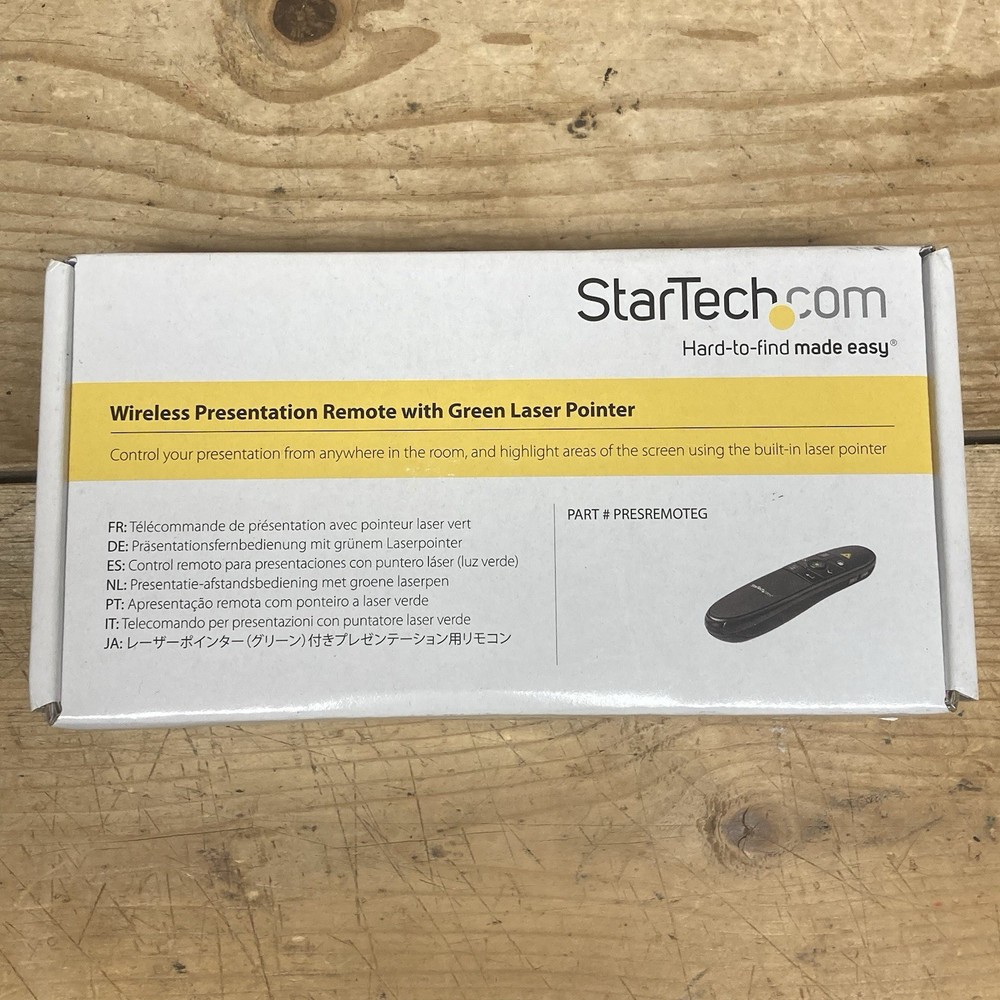 StarTech Wireless Presentation Remote with Green Laser Pointer NEW SEALED IN BOX
