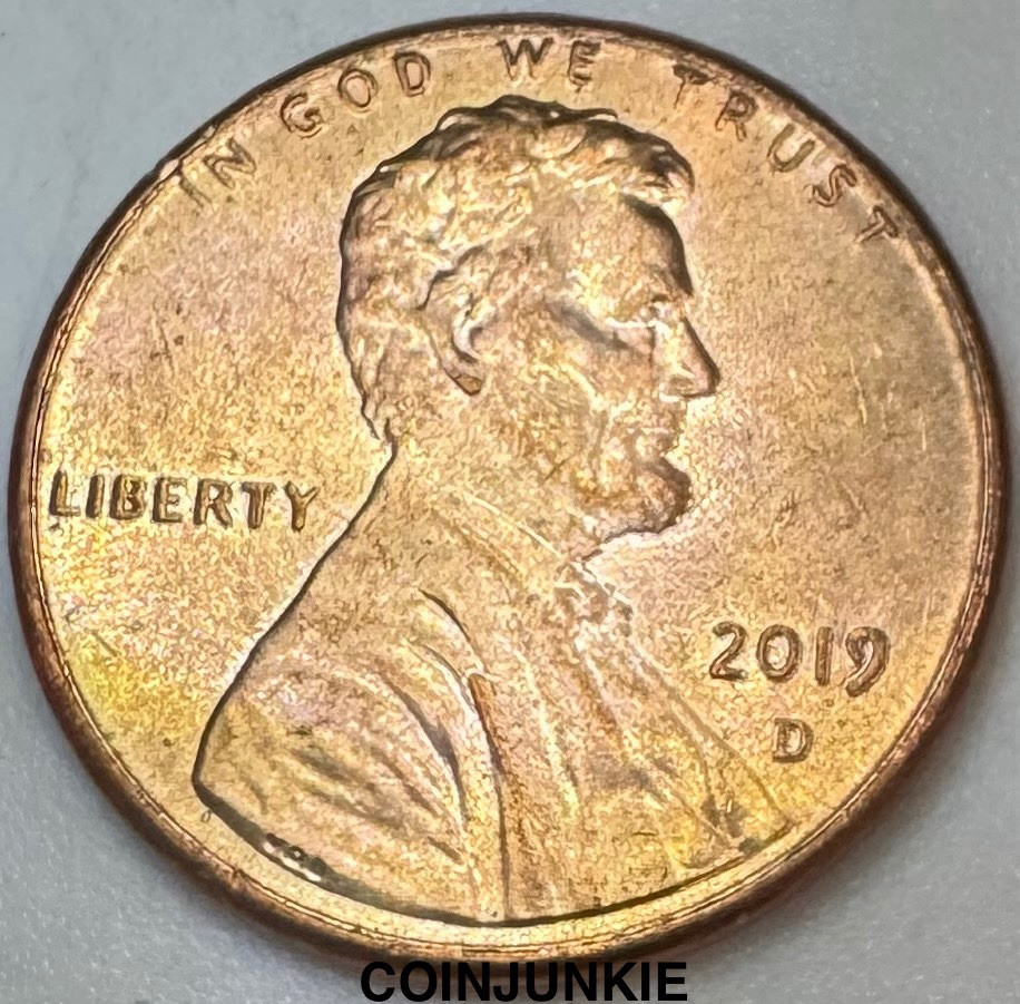 2019 D Lincoln Shield Cent-MUST SEE MINT ERRORS-STRIKE THROUGH’S