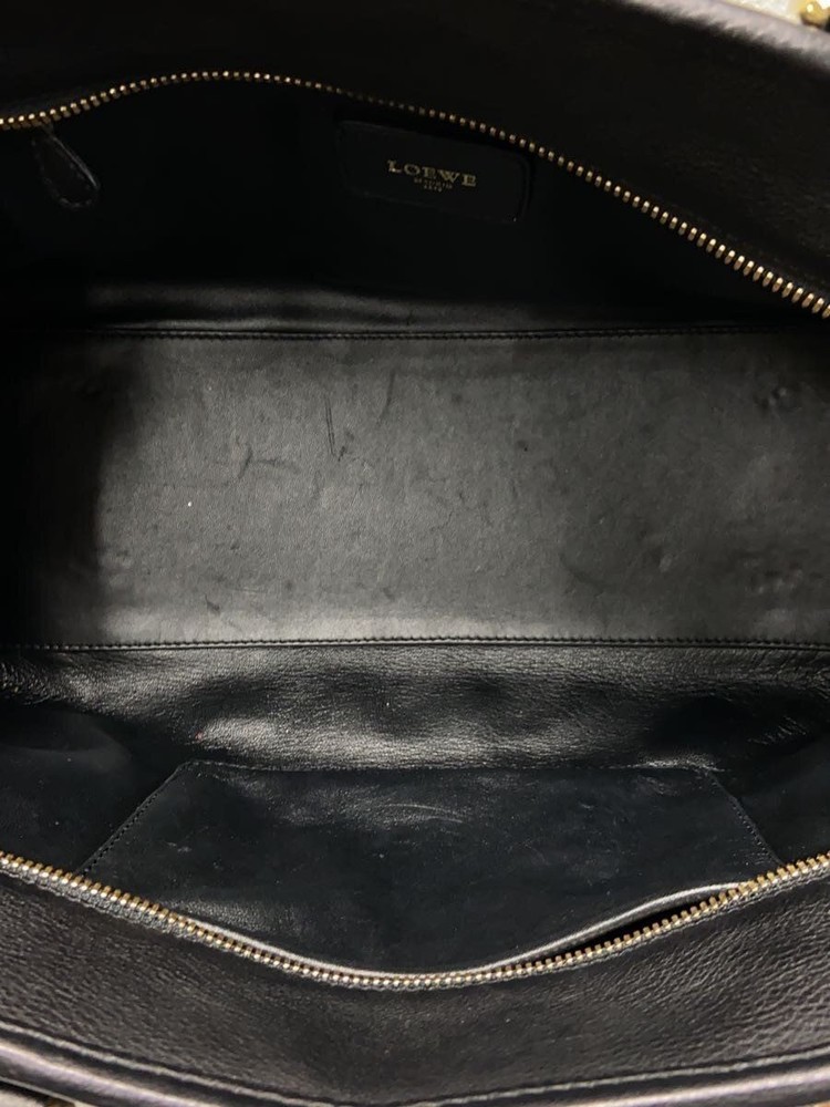 LOEWE tote bag leather Black Used