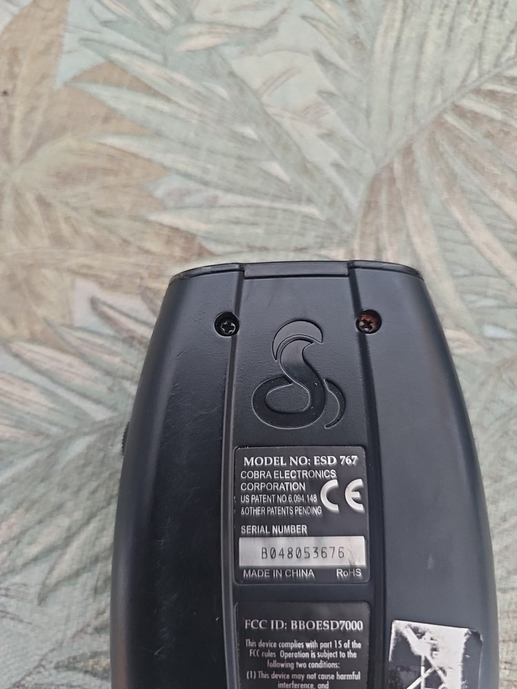 Cobra ESD 767 Radar Detector Working