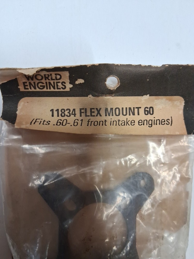Rc Airplane Glow Engine Flex Mount Fits .60-.61 Front Intake Engine