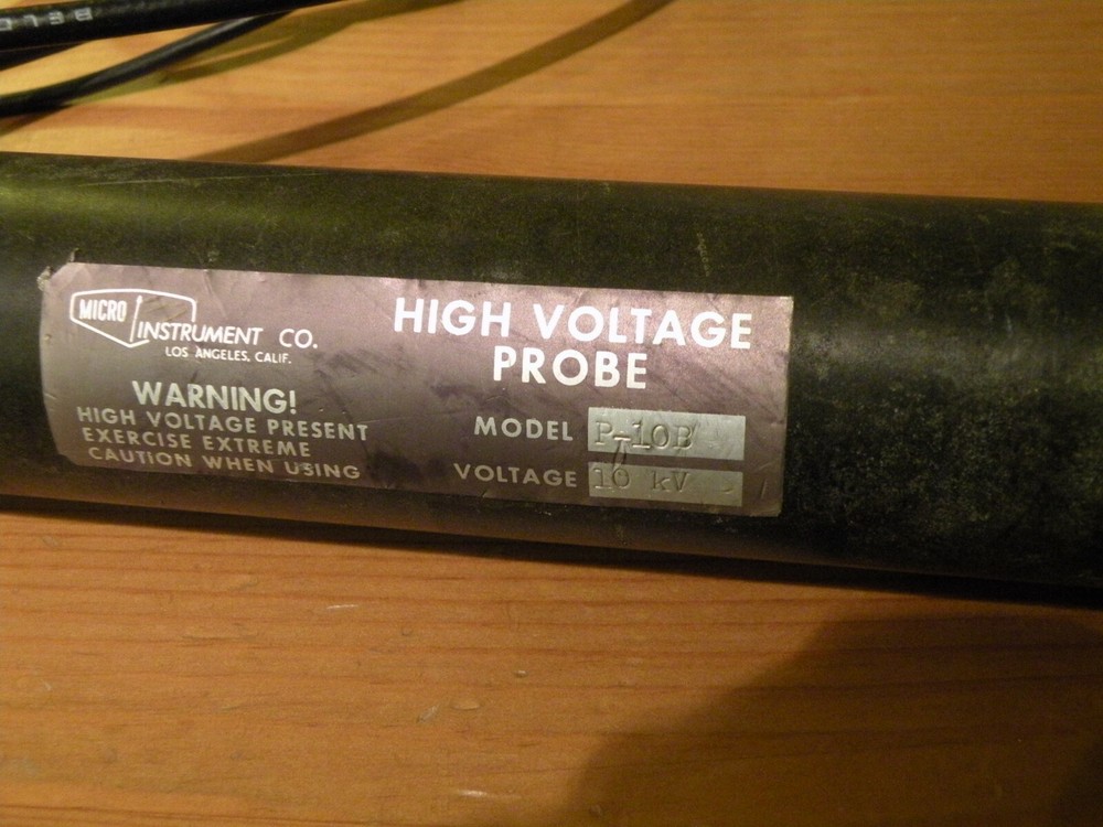 Micro Instrument P-10B Handheld High Voltage 10kV Probe Sensor