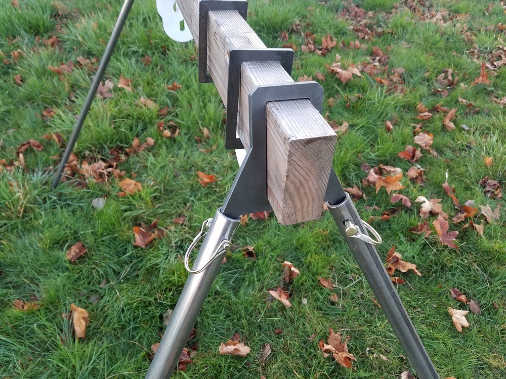 Gun Target Stand 2X4 Brackets for pipe