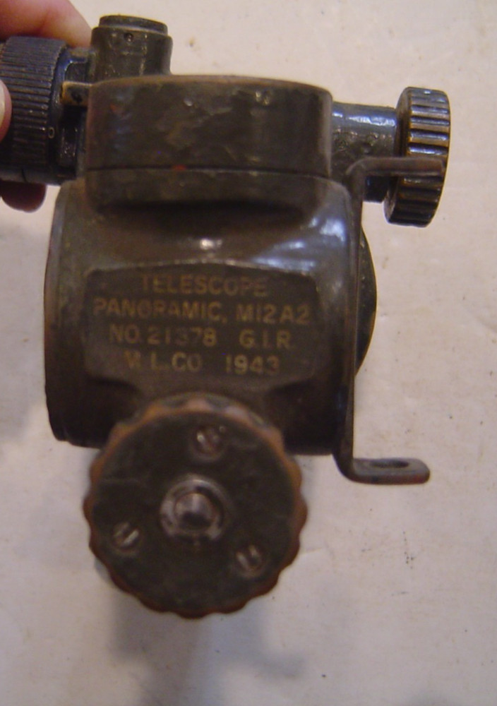 Telescope WWII U.S. Artillery Panoramic M12 A2 Scope M12A2