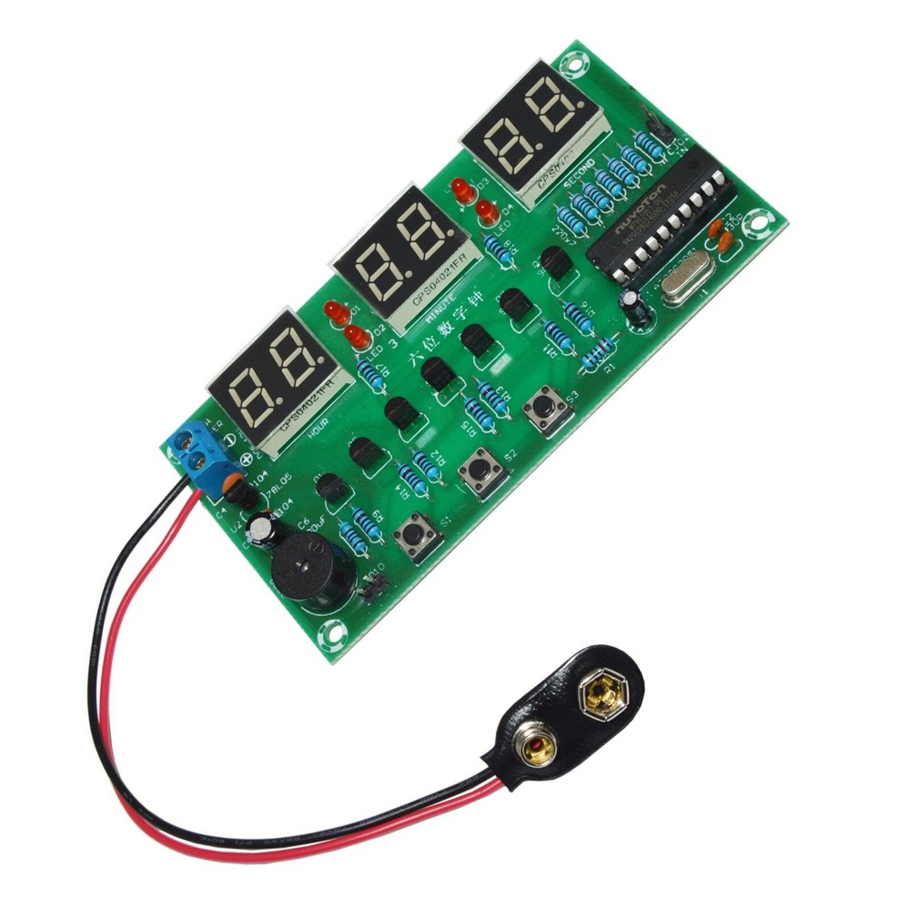 DIY Digital Clock Circuit Kit Electronic Clock Teaching soldering Practice Kit