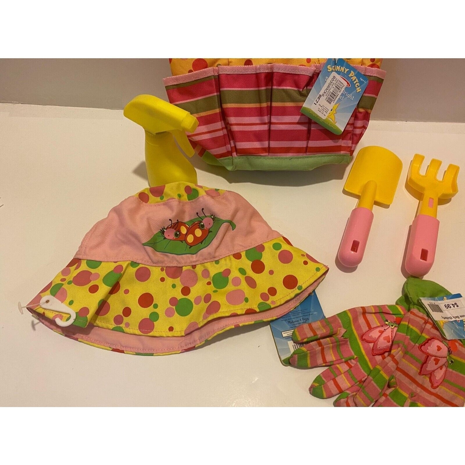 Melissa & Doug Sunny Patch Blossom Bright Tote Gardening Toy Set Kids Outdoor