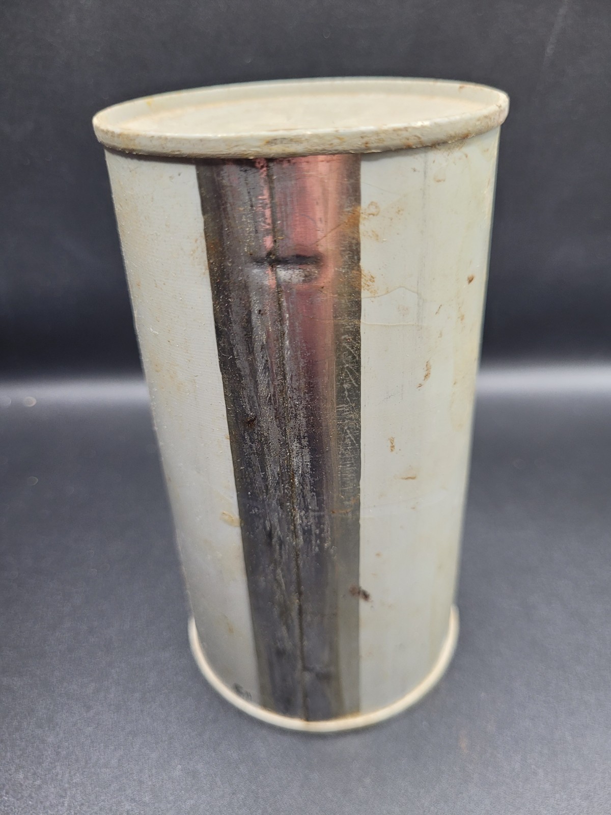 1959 Bomb Shelter Fallout Civilian Cold War 10oz Emergency Drinking Water Tin