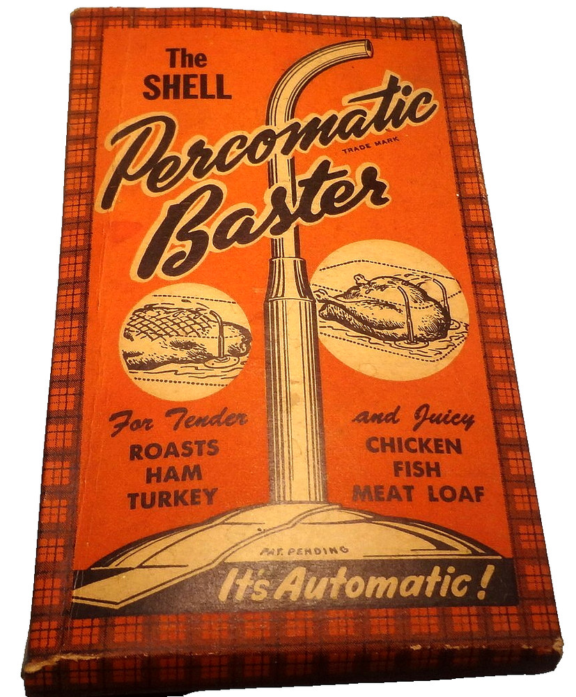 1949 SHELL PERCOMATIC BASTER remarkable in ORIGINAL BOX w/DIRECTIONS- NICE FIND!