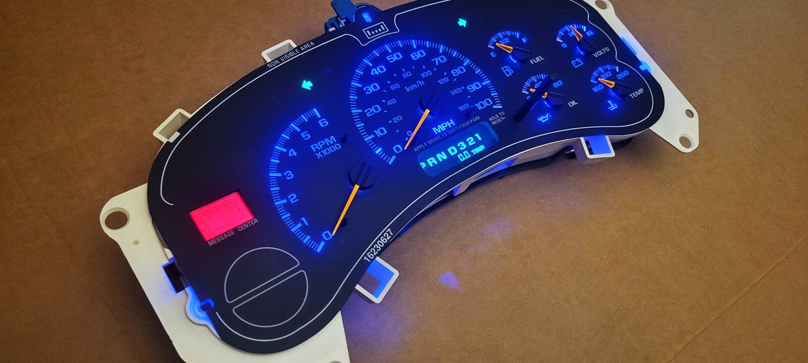 99-02 SILVERADO SIERRA TAHOE INSTRUMENT GAUGE CLUSTER SPEEDOMETER *MILES PROGRAM