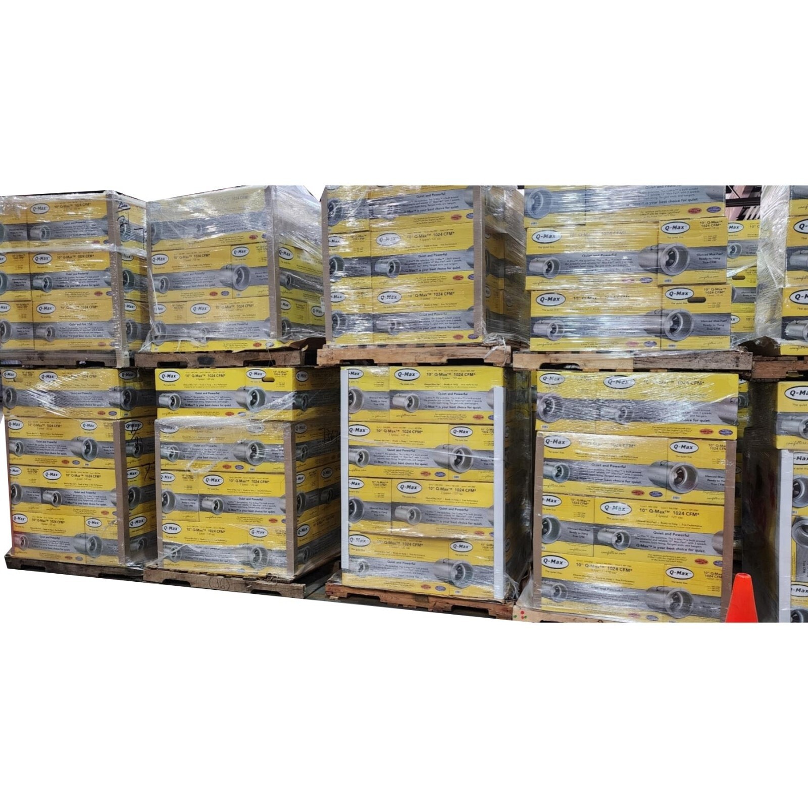 New Grow Fan Q-Max 10" 1024 CFM Inline Exhaust Ventilation Hydroponics w Muffler